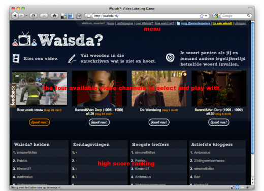 Waisda? Homepage