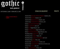 Gothic: Dark Glamour discography