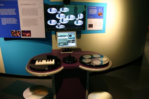 Digital music exhibit installed