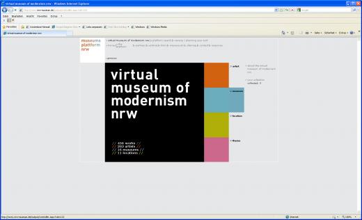 Virtual museum of modernism