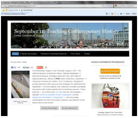 September 11: Teaching Contemporary History 