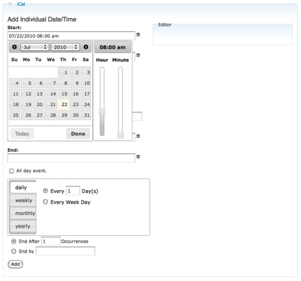 Bostick, B., and L. Garfield, Installing the Collaborative Calendar: Figure 2 Bostick, B., and L. Garfield, Installing the Collaborative Calendar: Figure 2