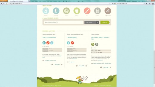 Beyond the Chalkboard has a simple and intuitive interface.