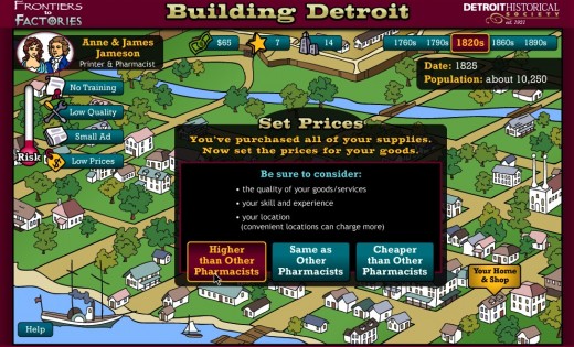 Building Detroit: Choices in the game