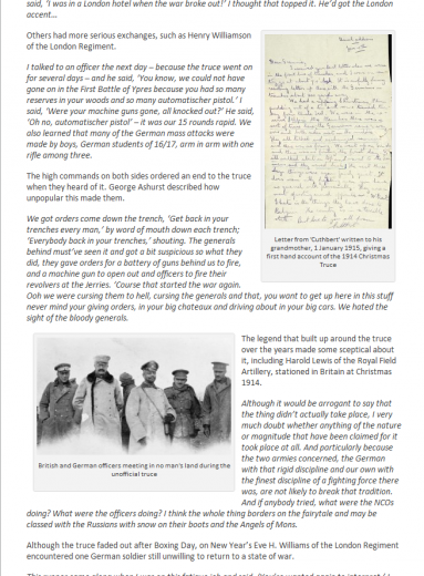 Christmas truce podcast