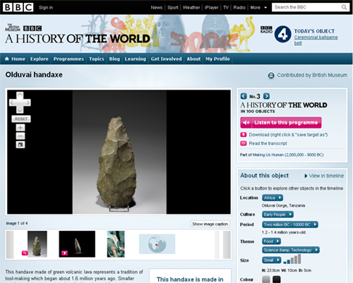 Cock, M. et al., On Air, Online and Onsite: The British Museum and BBC’s A History of the World, Fig 1 Cock, M. et al., On Air, Online and Onsite: The British Museum and BBC’s A History of the World, Fig 1