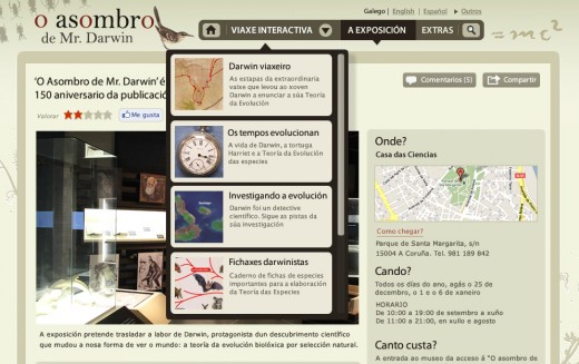 Doménech, F., MisterDarwin.eu: A Web Exhibition Based On 2.0 Interactivity: Figure 5 Doménech, F., MisterDarwin.eu: A Web Exhibition Based On 2.0 Interactivity: Figure 5