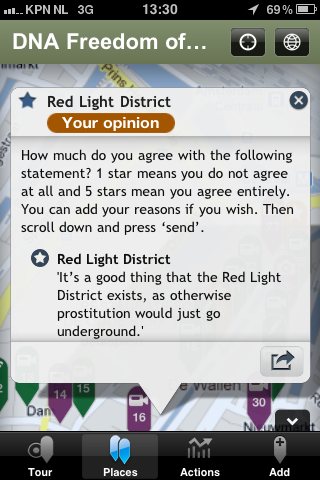 MuseumApp: example of an opinion place