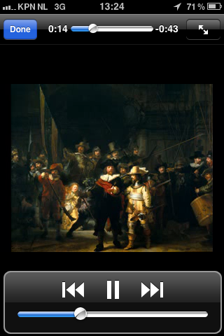MuseumApp: example of a video clip