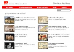 The Giza Archives Search Results Page