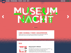 Homepage Museumnight website