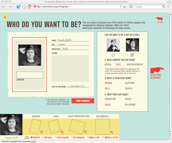 From Ellis Island to Orchard Street - Passport Creation