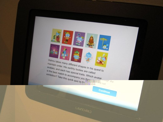 Vishnu's Avatars: Start Screen