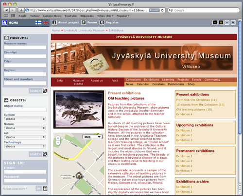 Laine-Zamojska, M., Virtual Museum and Small Museums: ViMuseo.fi Project: Figure 5 Laine-Zamojska, M., Virtual Museum and Small Museums: ViMuseo.fi Project: Figure 5