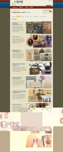 LincolnCollection.org Object Categories