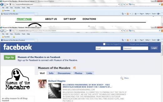 Museum of the Macabre Facebook Page