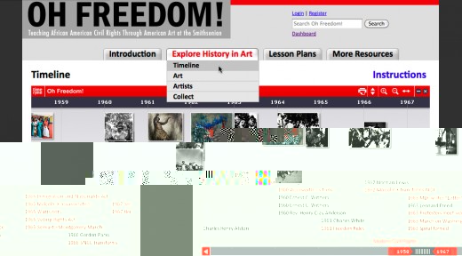 Oh Freedom! Detail of Timeline