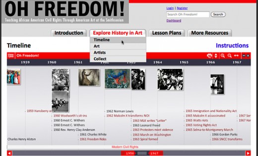 Oh Freedom! Detail of Timeline