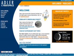 Adler CyberSpace Website