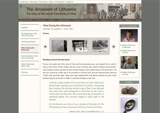 The Jerusalem of Lithuania: The Story of the Jewish Community of Vilna - Ponary