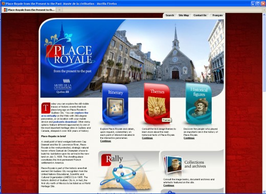 Place-Royale from the present to the past : Home page