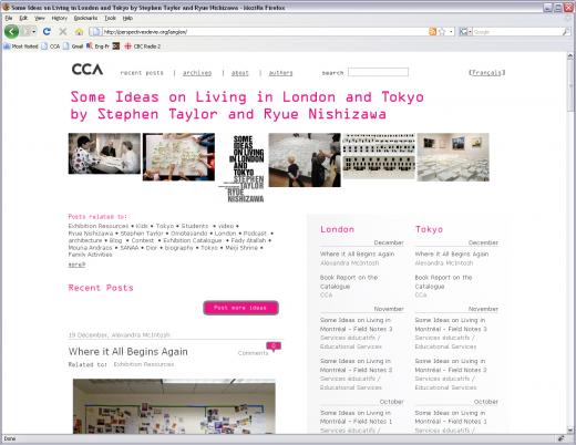 Some Ideas on Living in London and Tokyo