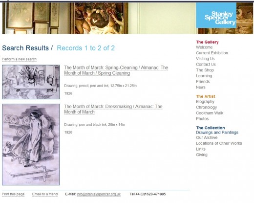 Sir Stanley Spencer Gallery Archive