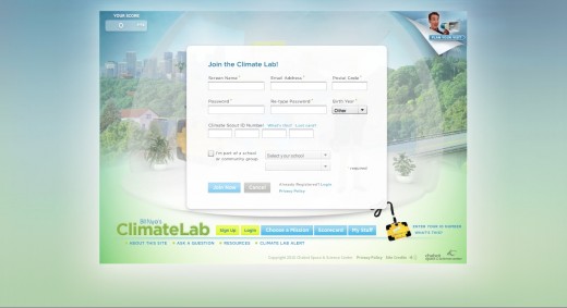 BillsClimateLab.org Login