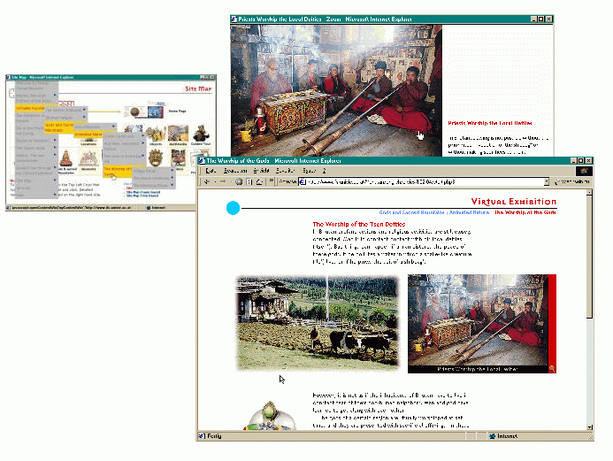 Figure 7&nbsp; Example of content window and auxiliary windows