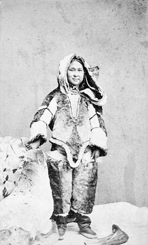 Screen Shot: Studio portrait of an Inuit woman