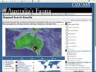 Screen Shot: a map display of records returned
